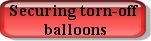 Securing torn-off balloons
